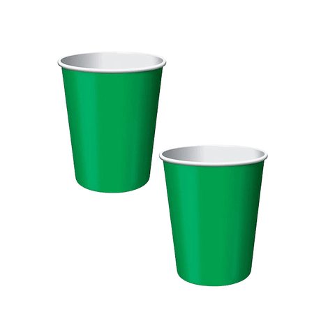 Jungle Green Paper Cups Pack of 24