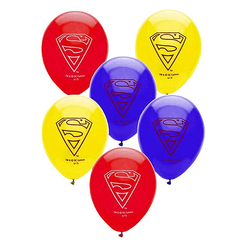 Superman Balloons Pack Of 6