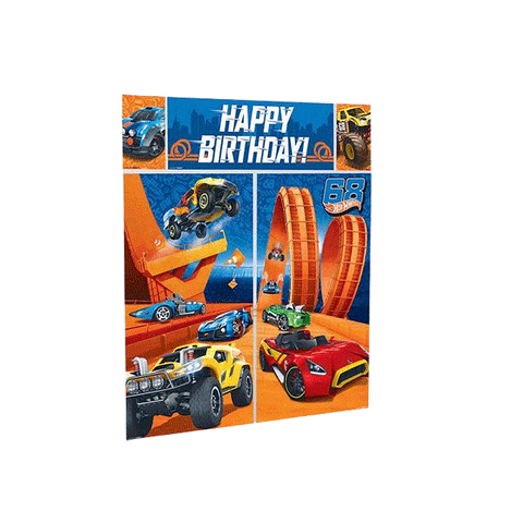 Hot Wheels Wild Racer Scene Setter Wall Decorations Kit