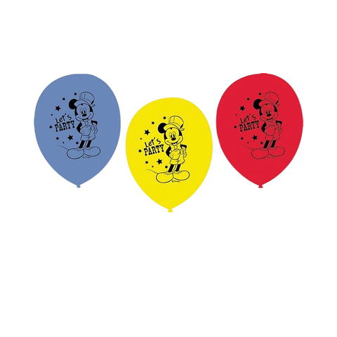 Mickey Mouse Carnival Latex Balloons Pack of 6