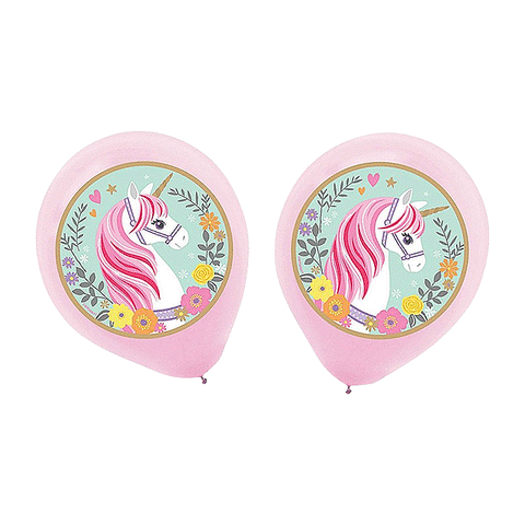 Magical Unicorn Latex Balloons Pack of 5