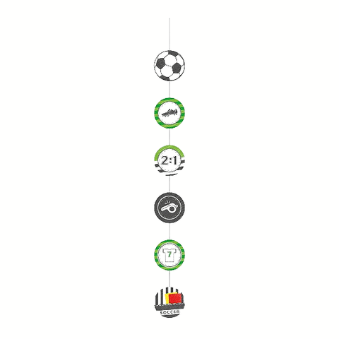 Soccer Party Hanging String Decorations