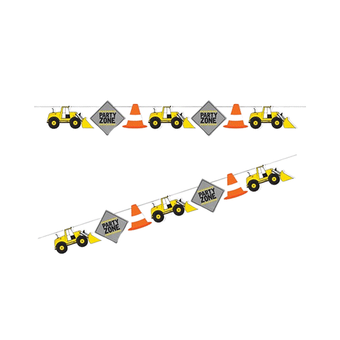 Construction Garland Banner