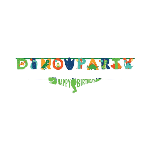 Dinosaur Jumbo Birthday Banner