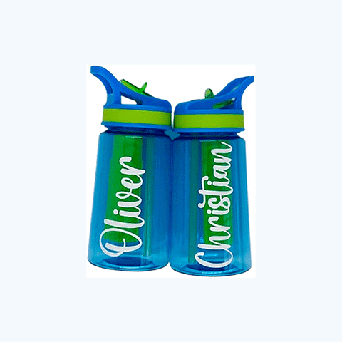 Blue Personalised Water Bottle