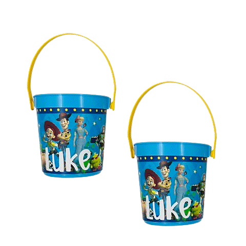 Buzzing Toy Story Personalised Bucket