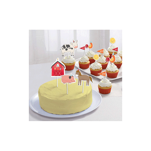Barnyard Birthday Cake Topper Kit