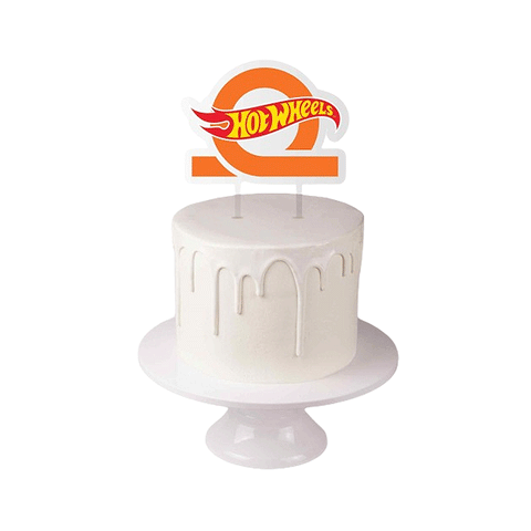Hot Wheels Acrylic Cake Topper