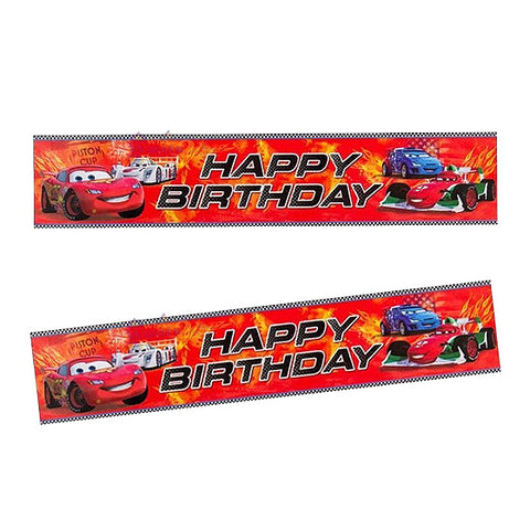 Disney Cars Happy Birthday Banner