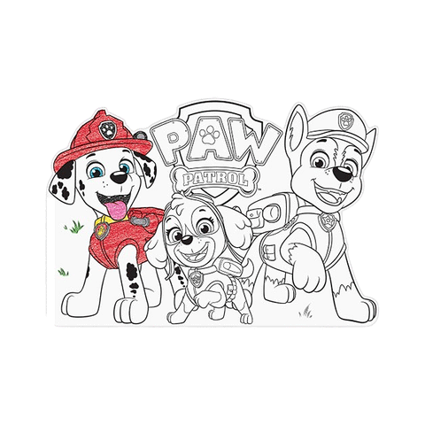 Paw Patrol Colour In Placemats Pack of 8