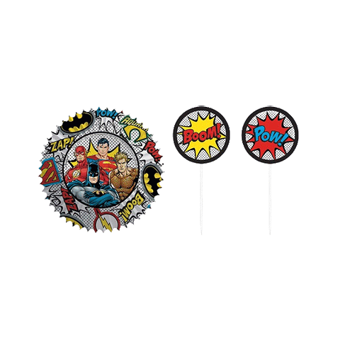 Justice League Cupcake Cases & Picks Set
