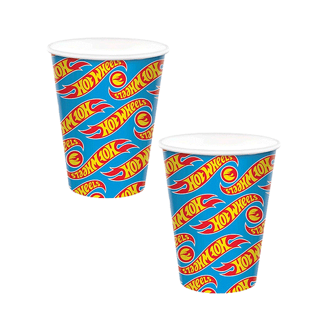 Hot Wheels Paper Cups Pack of 8