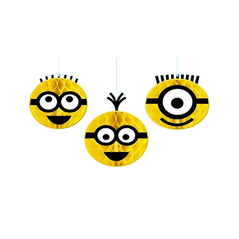Minions Honeycomb Decorations