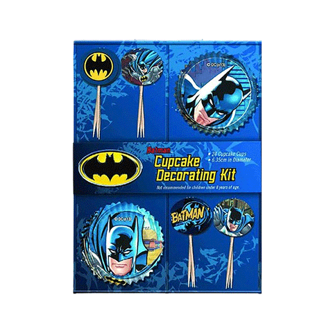 Batman Cupcake Decorations Kit