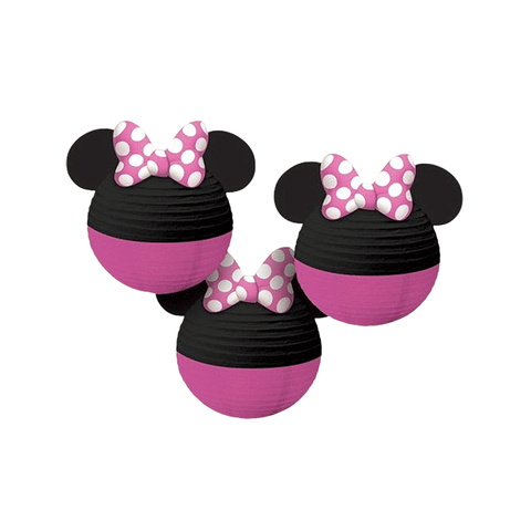 Minnie Mouse Lanterns with Bows & Ears