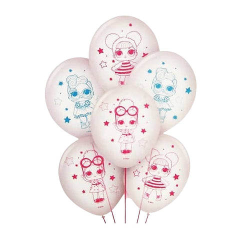 LOL Surprise 4EVA 30 Latex Balloons (Pack Of 6)