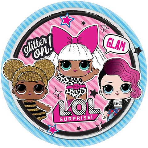 LOL Surprise 4EVA 23cm Round Paper Plate (Pack Of 8)
