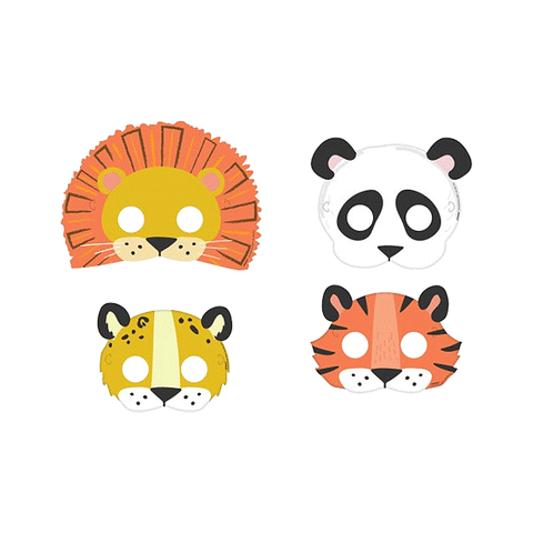 Get Wild Jungle Masks Pack of 8