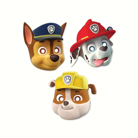 Paw Patrol Paper Masks Pack of 8