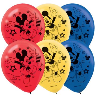 Mickey Mouse On The Go Balloons Pack Of 6