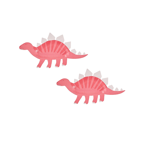 Dino-mite Dinosaur Pink Paper Plates Pack of 8