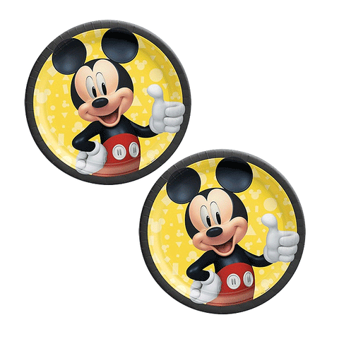 Mickey Mouse Forever Round 23cm Plates Pack of 8