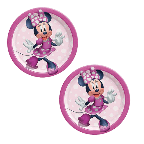 Minnie Mouse 17cm Plates Pack of 8