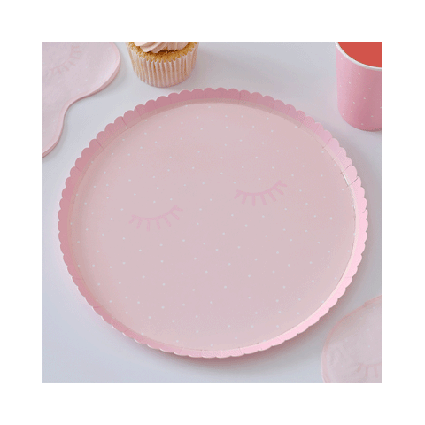 Pamper Party Polka Dot Plates Pack of 8