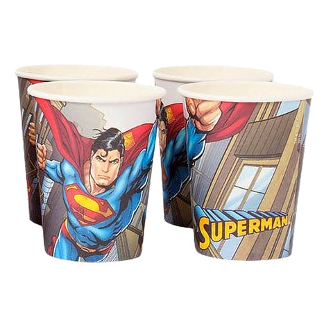 Superman Paper Cups Pack Of 8