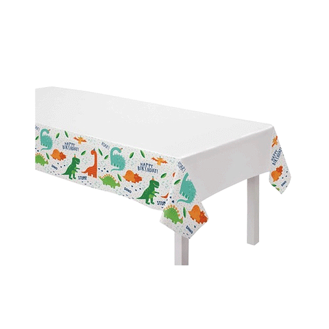 Dinosaur Happy Birthday Plastic Table Cover