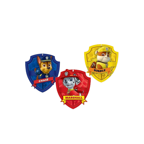 Paw Patrol Honeycomb Decorations