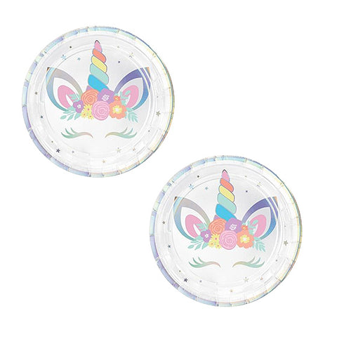 Unicorn Party 17cm Paper Plates Pack Of 8