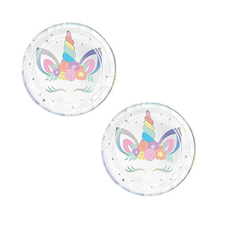 Unicorn Party 23cm Paper Plates Pack Of 8