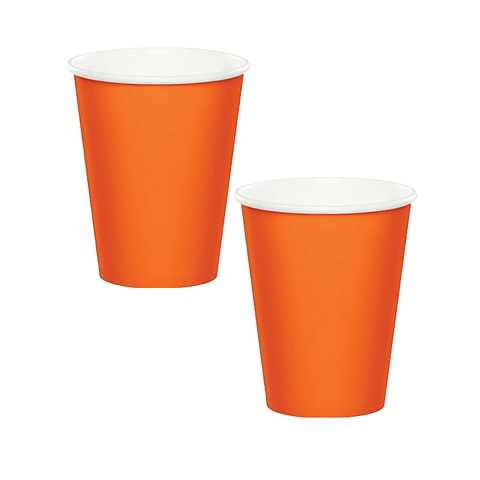 Jungle Orange Paper Cups Pack of 24