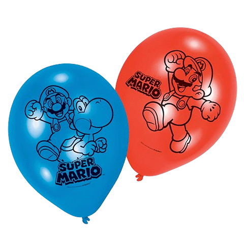 Super Mario Balloons Pack of 6