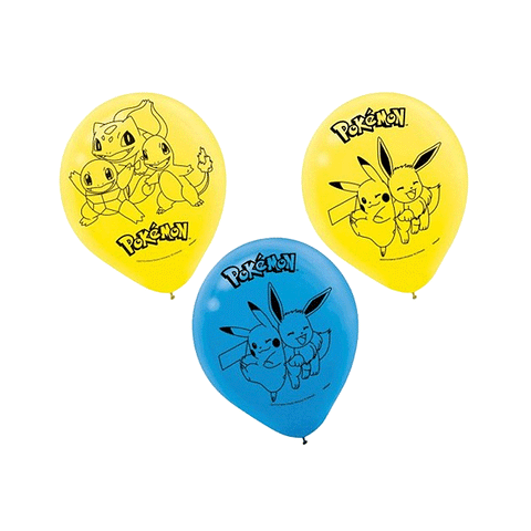 Pokemon Balloons Pack of 6