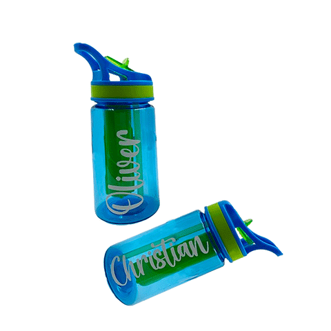 Blue Personalised Water Bottle