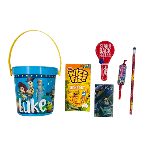 Buzzing Toy Story Personalised Bucket