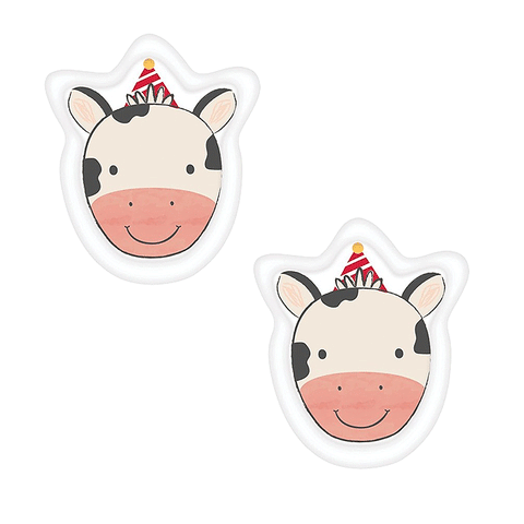 Cow Shaped Paper Party Plates Pack of 8