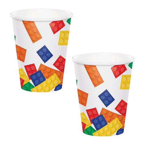 Block Party Paper Cups Pack of 8