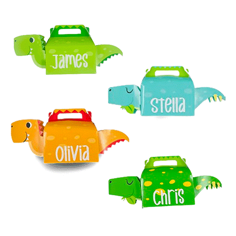 Dino-shaped Delight Personalised Treat Box