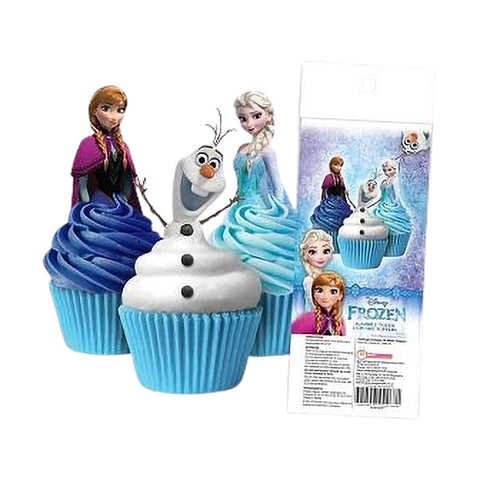 Frozen Wafer Cupcake Toppers x 16