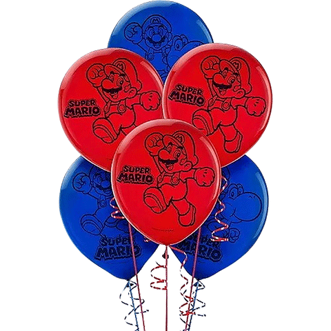 Super Mario Balloons Pack of 6