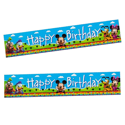 Mickey Mouse Happy Birthday Banner