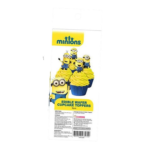 Minions Wafer Cupcake Toppers x 16