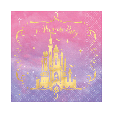 Disney Princess Lunch Hot Stamped Napkins Pack of 16