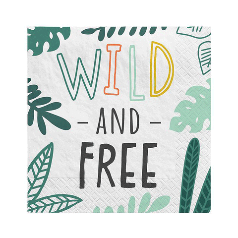 Wild & Free Beverage Napkins Pack of 16