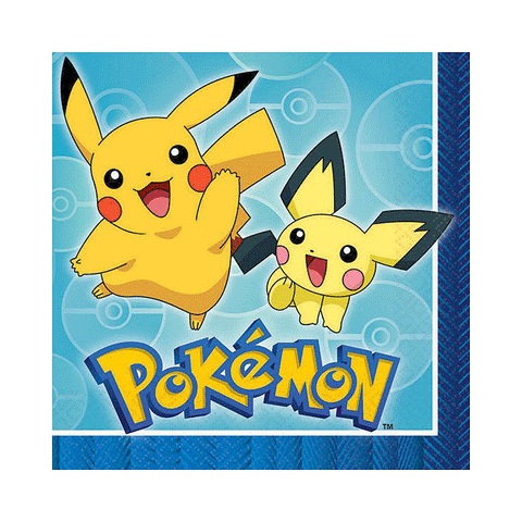 Pokemon Lunch Napkins Pack of 16