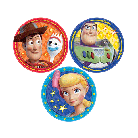 Toy Story 4 Paper Plates 17cm Pack of 8