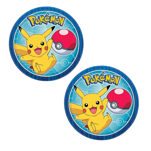 Pokemon Round Paper Plates 17cm Pack of 8